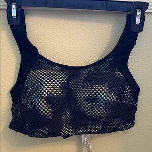 Rare Victoria's Secret Sport Black Mesh Sports Bra
